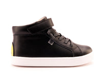 OLDSOLES Kid's Smile Hi Top Sneaker in black - kids' sneaker