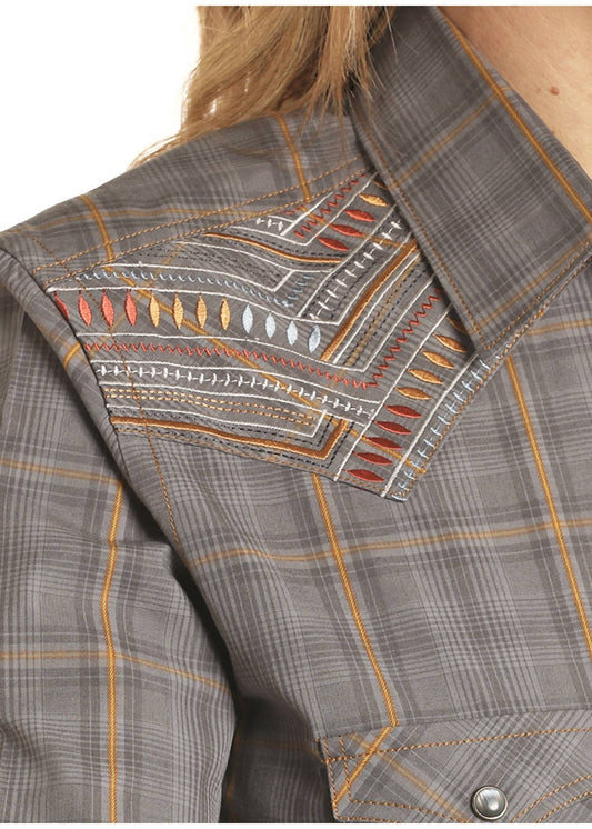 Panhandle - Dobby Plaid Snap Shirt