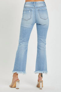 Risen - High Rise Crop Flare Jeans