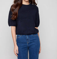 Charlie B - Balloon Elbow Sleeve Knit Sweater