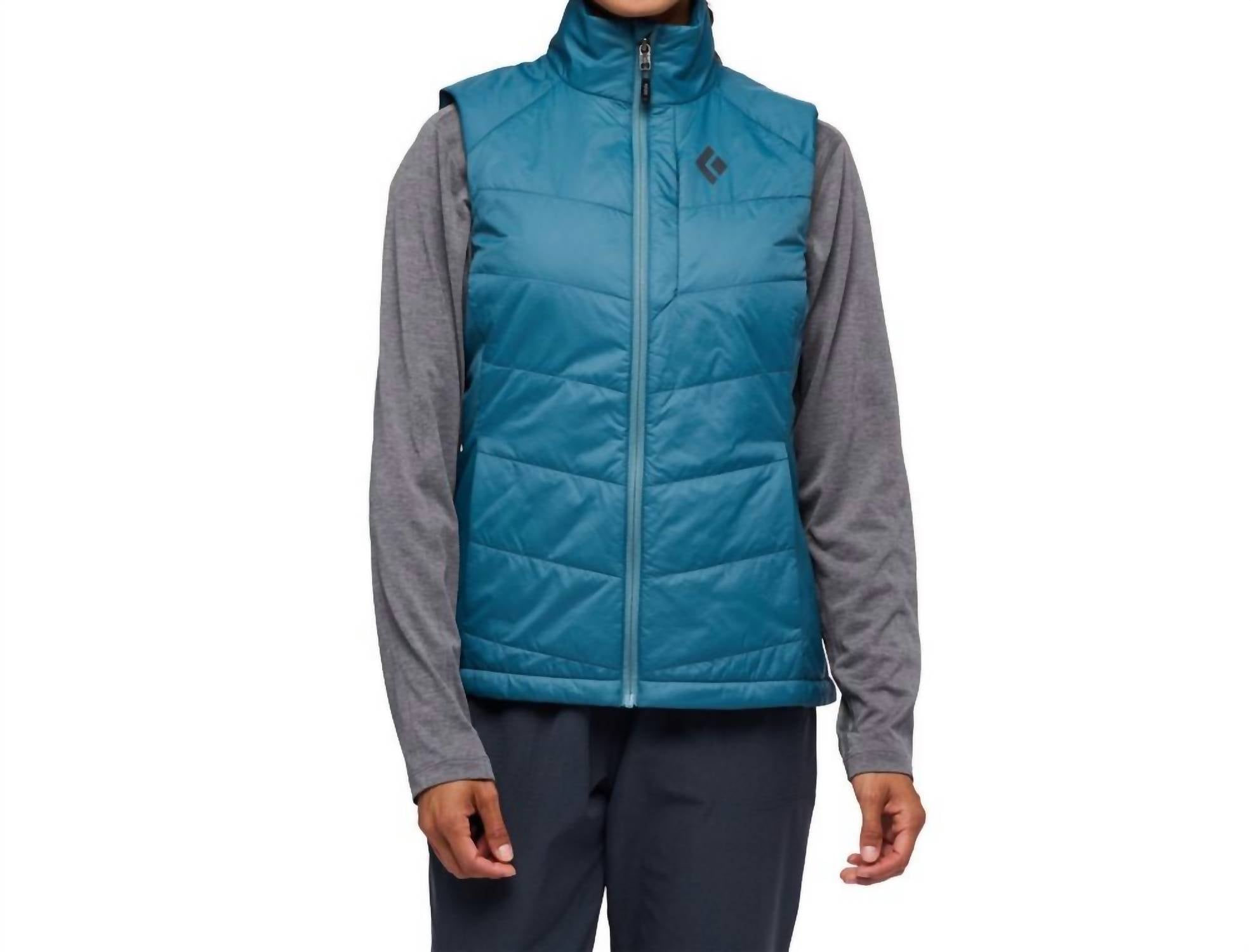 Black Diamond Women's Solution Vest in creek blue - women's jacket