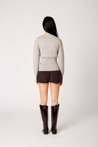 Nia - Classic Button-front Sophia Cardigan