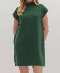 Entro - Mock Neck Sweater Mini Dress