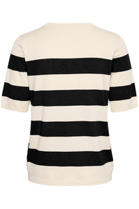 Kaffe - Lizza Short Sleeve Stripes Pullover