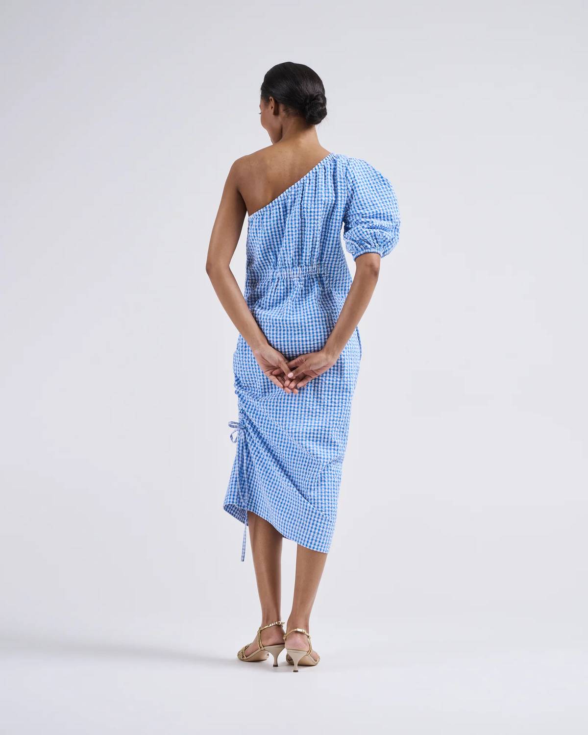 Rosie Assoulin - One Shoulder Puff Sleeve Dress