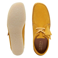 Clarks Men's Weaver Shoes in mustard suede - men's loafer - view 7