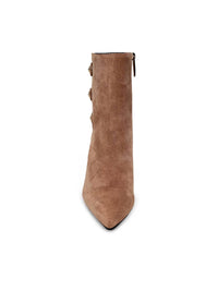 L'Agence Women's Theodora Ii Bootie in sand suede - women's shoe - alternate view
