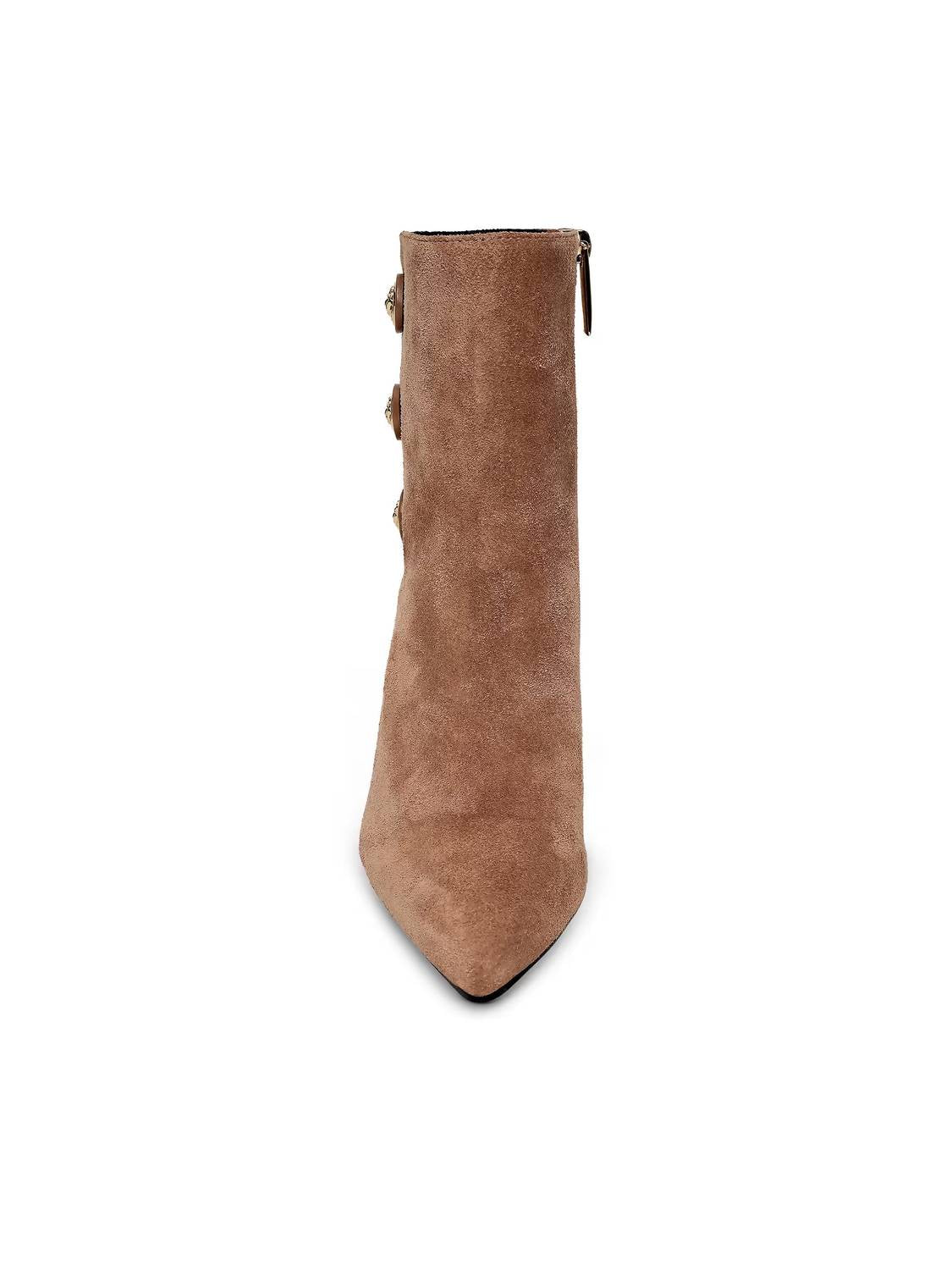 L'Agence Women's Theodora Ii Bootie in sand suede - women's shoe - alternate view