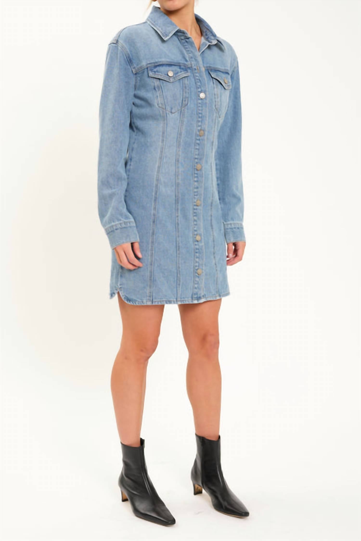 Daze - Estrella Denim Short Dress