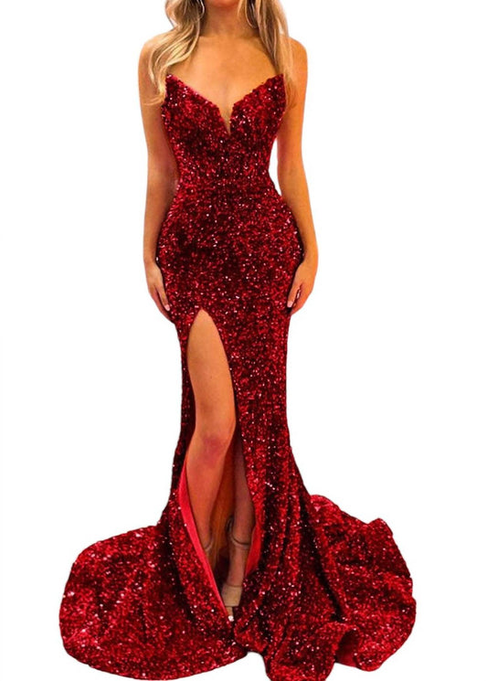 Portia&Scarlett - SWEETHEART NECKLINE FULLY SEQUINED GOWN