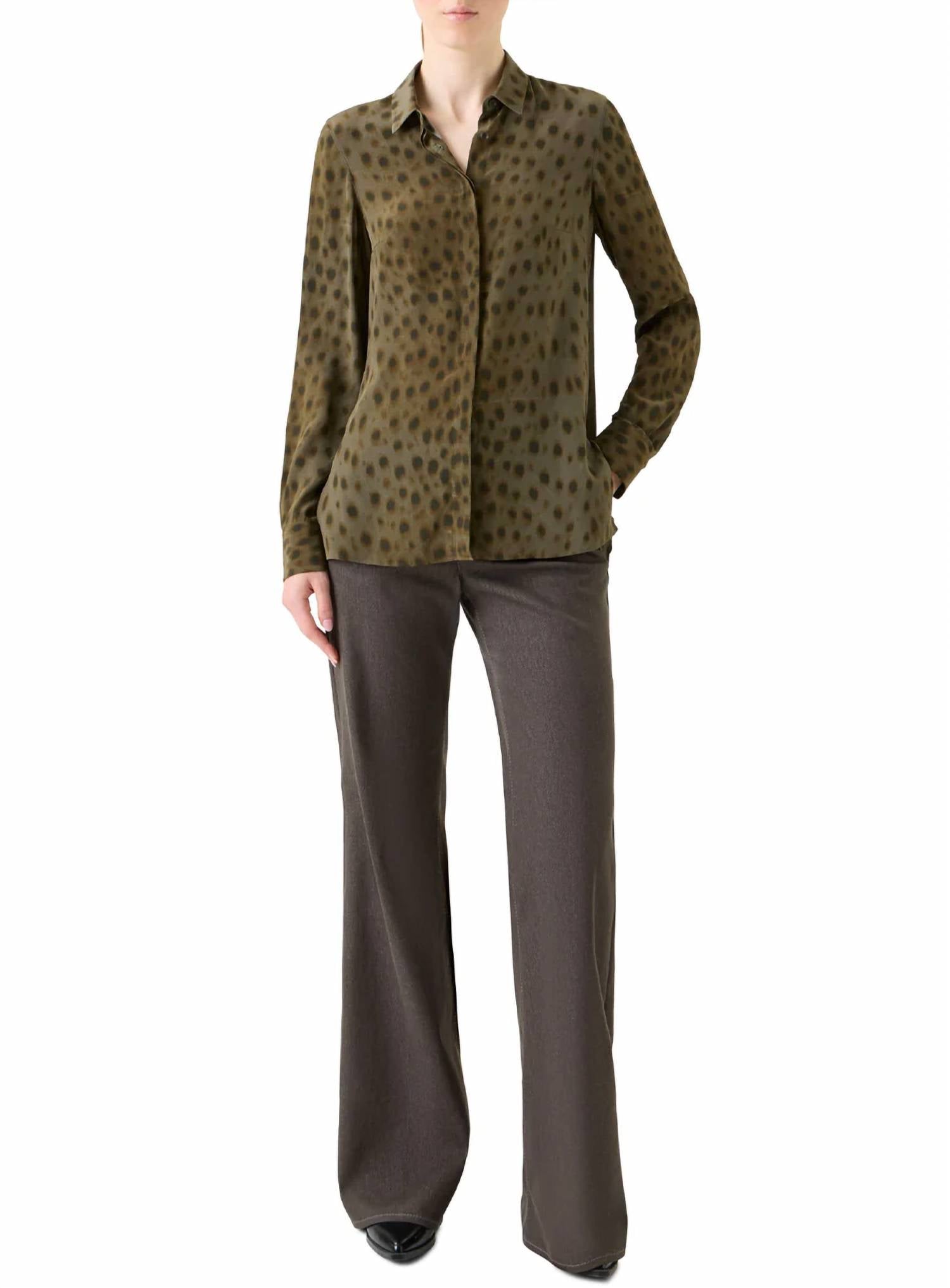 Akris Punto - Leopard Print Blouse
