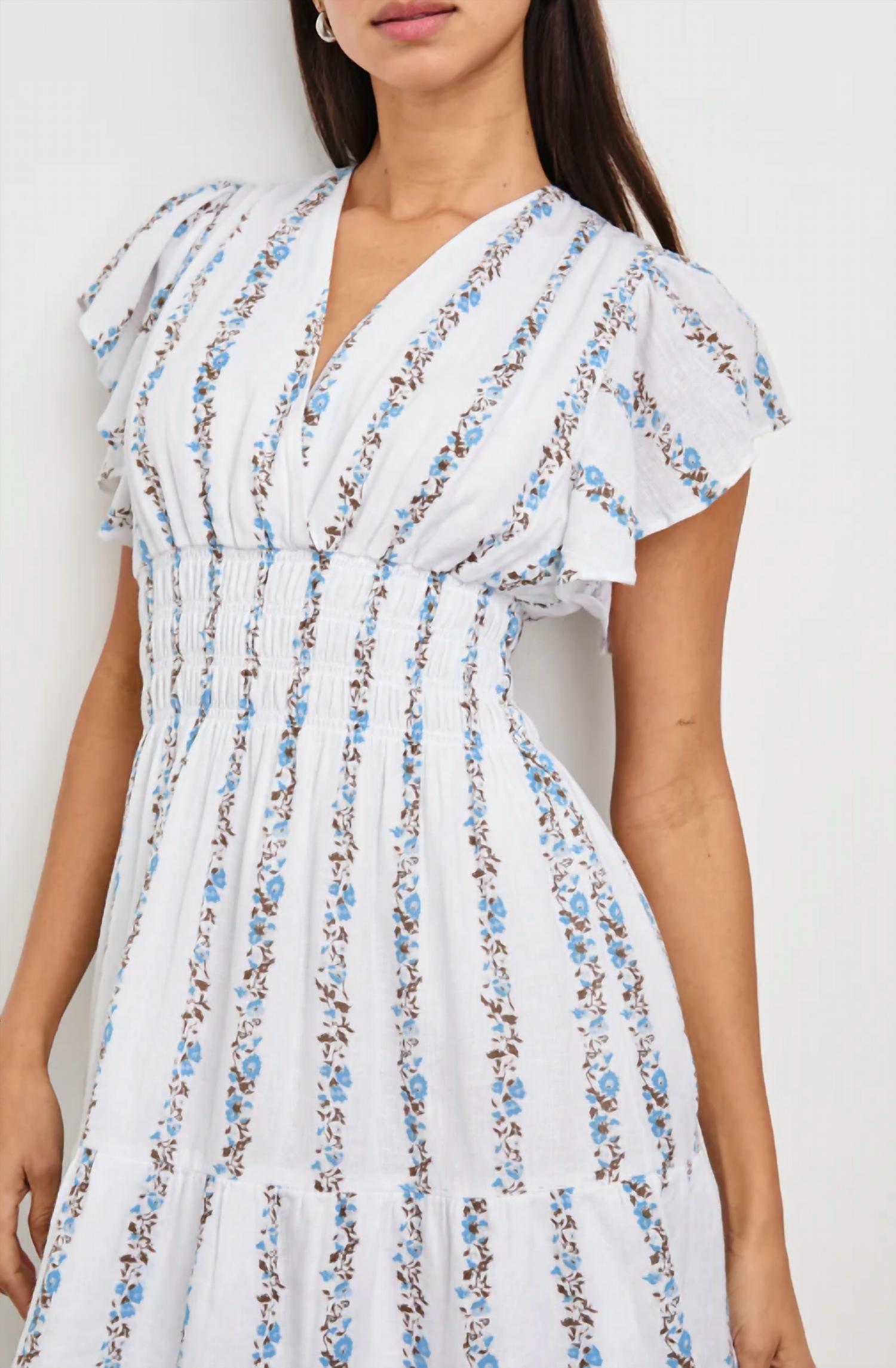 Rails Kimora Mini Sundress in bluebell stripe - women's dress - alternate view