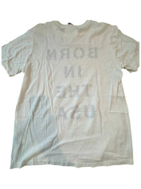 SOL ANGELES Women's Born In Usa Tee in usa tee in white - women's t-shirt - detail view