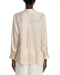 Eileen Fisher - Silk Mandarin Collar Shirt