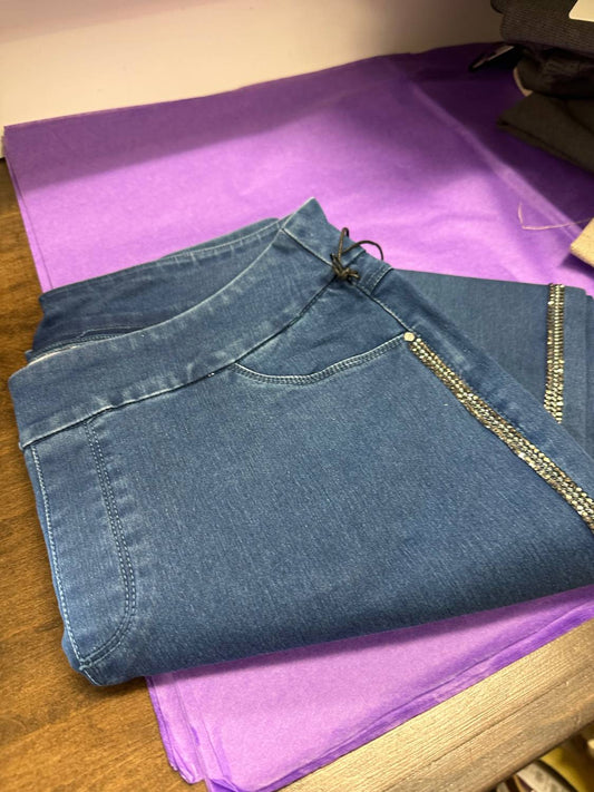 Lulu-B - Women's Studded Sparkle Pants