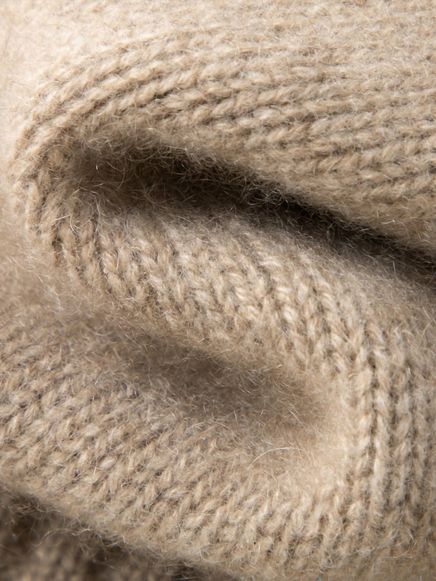 Meilleur Moment - Mock Neck Loose Fit Cashmere Sweater