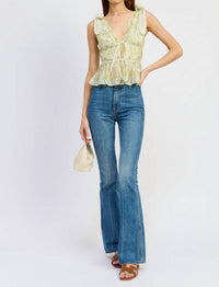 En Saison - Claire Peplum Top