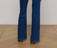 L'Agence - Clayton High Rise Wide Leg Jeans