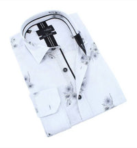 Eight X - Pin Stripe Flower Button Down Shirt