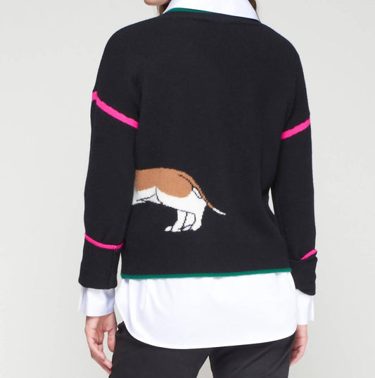 Vilagallo - Striking Dog Print Sweater
