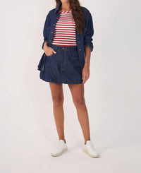 Dress To - Denim Bubble Mini Skirt