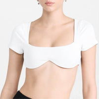 Susana Monaco - Square Neck Underwire Crop Top