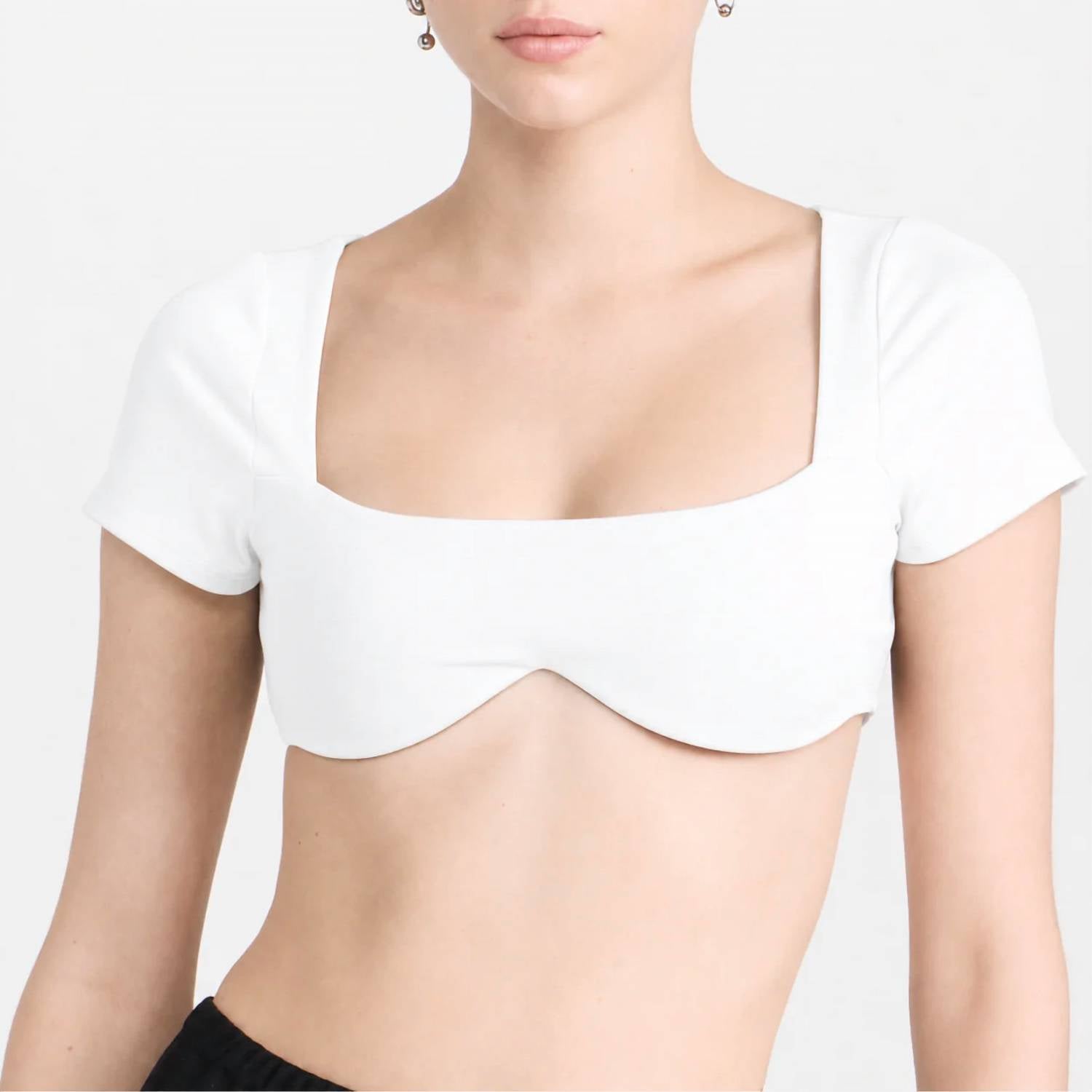 Susana Monaco - Square Neck Underwire Crop Top