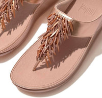 Fitflop - Women's Rumba Beaded Metallic Toe-post Sandals