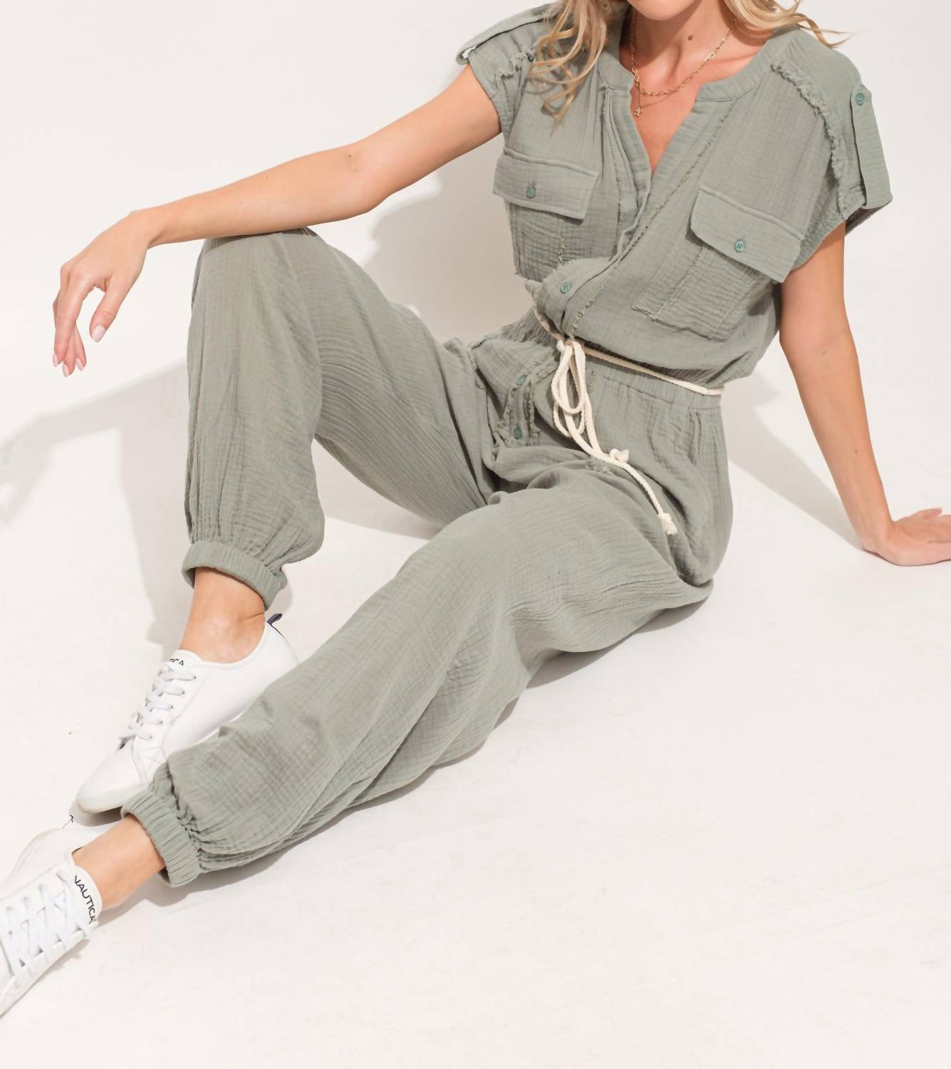 And The Why - One More Time Utility Jumpsuit