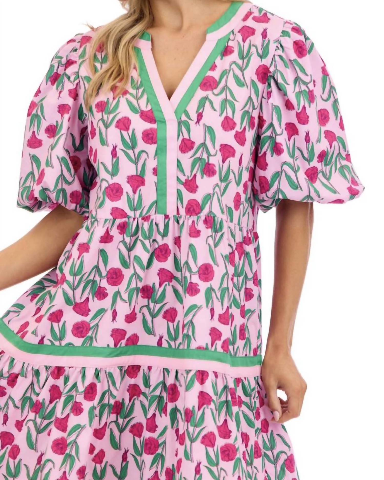 Mudpie - Cody Balloon Sleeve Dress