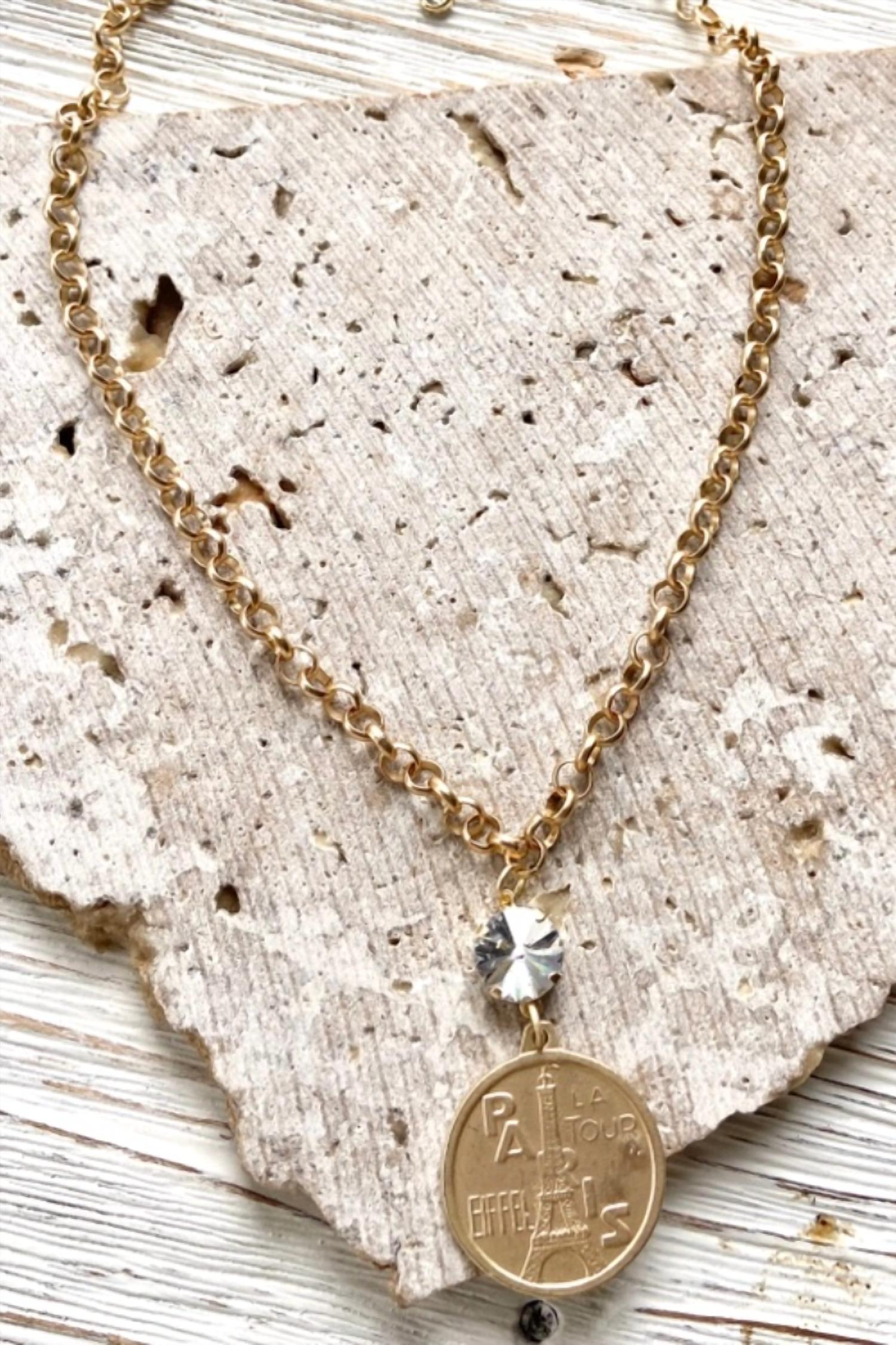 Vb & Co. - Women's Paris French Coin Necklace