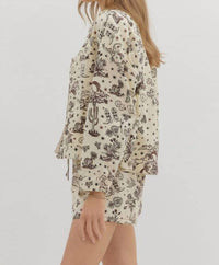 Entro - Western Canvas Denim Relaxed Jacket