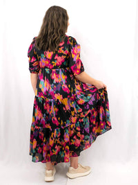Pretty Follies - Abstract Printed Midi Shirt Dress