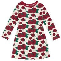 Kickee - Girls' Long Sleeve Twirl Dress with Pockets
