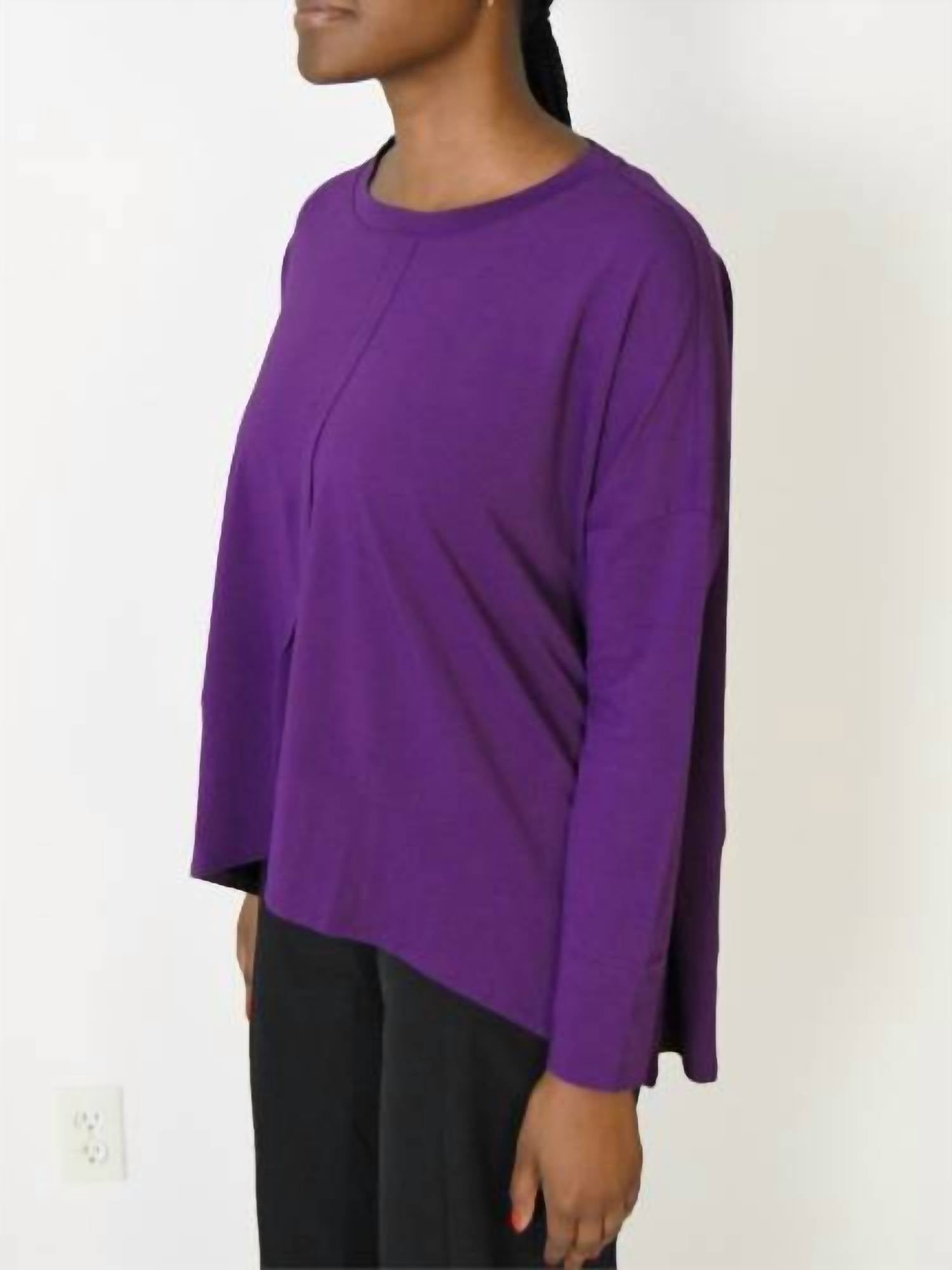 Liv - Front Pleat Flowy Top