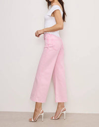 Good American - Good Waist Cropped Palazzo Jeans