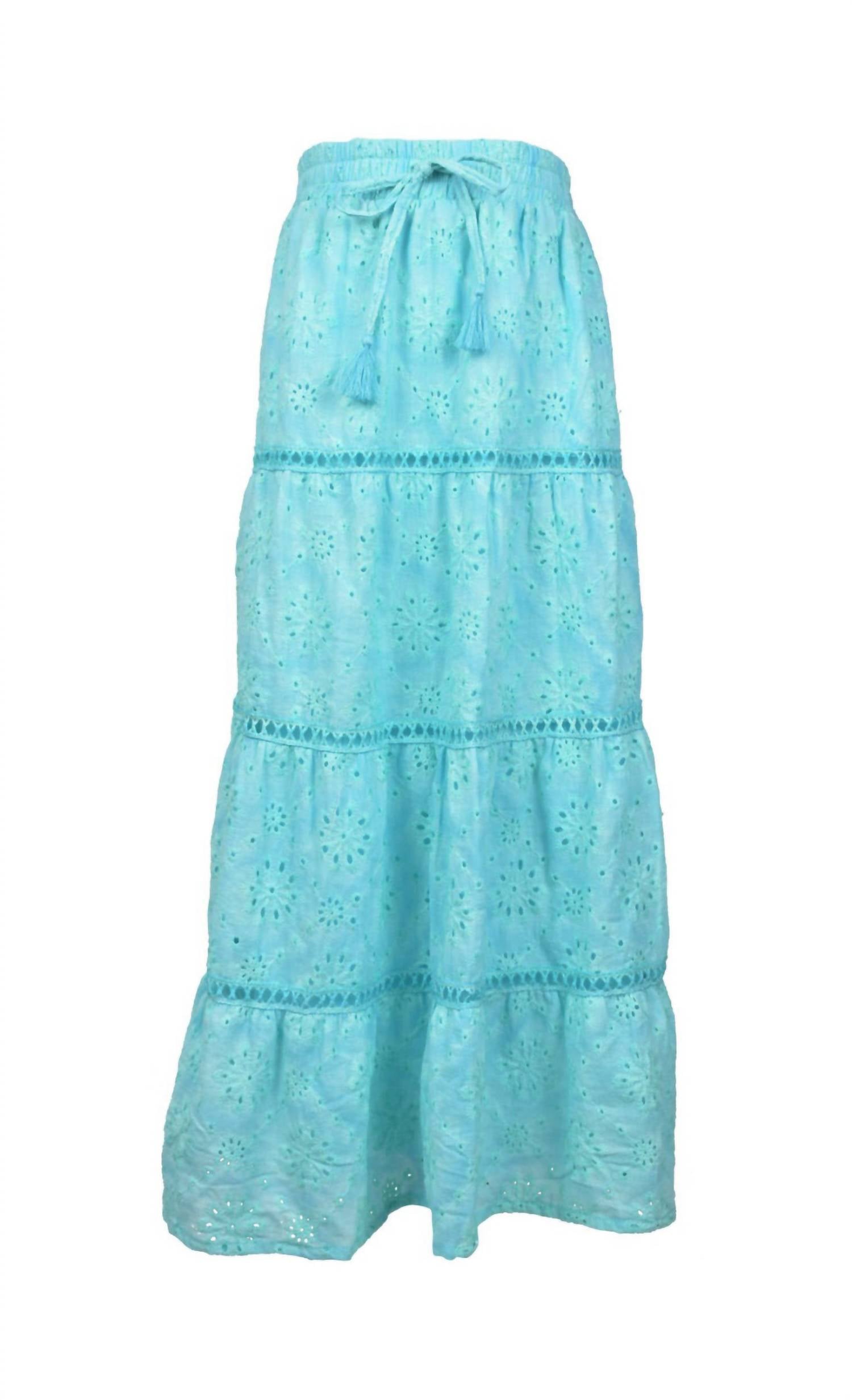 Flowers By Zoe - Aria Eyelet Maxi Skirt