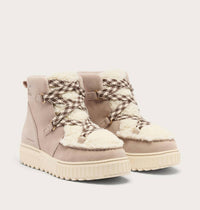 SOREL Women's Ona Ave Alpine Waterproof Winter Boots in crushed clay chalk - women's shoe - detail view