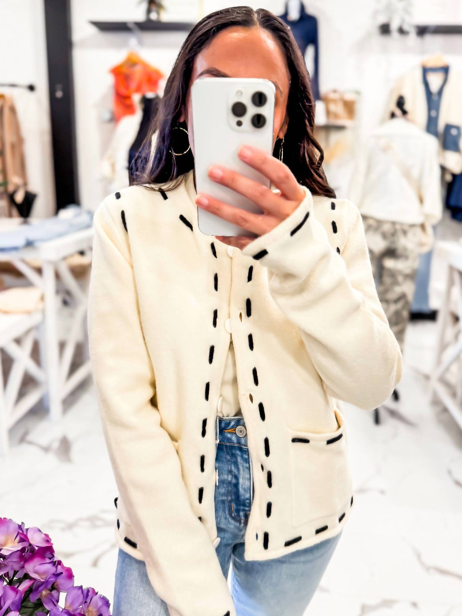 Sunday Edition - Women's Birch Hollow Button Up Cardigan