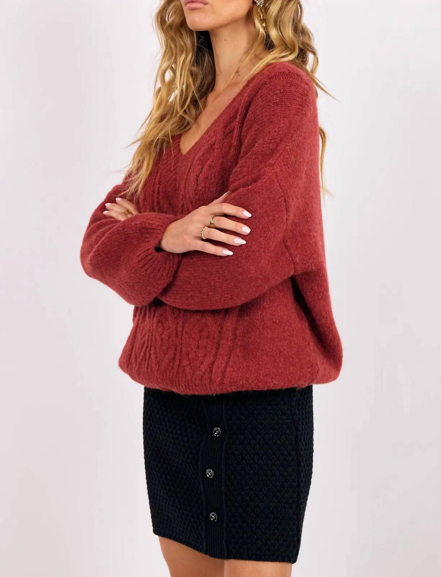 Sage The Label - Estella Cable Knit Sweater