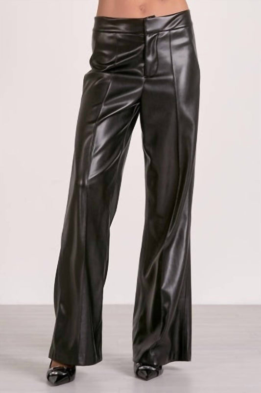 Elan - High Waisted Leather Pants