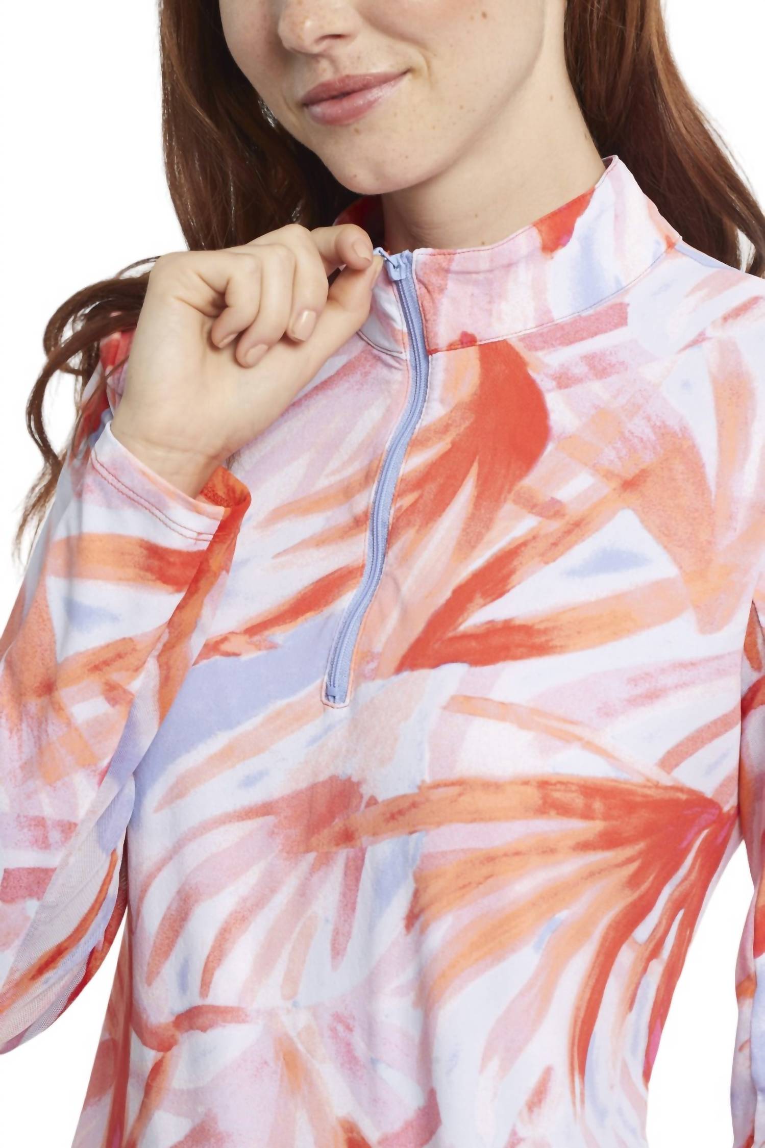 Tribal - PERFORMANCE MOCK NECK LONG SLEEVE TOP