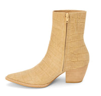 Matisse Women's Caty Croc Suede Bootie in natural - women's shoe - alternate view