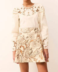 Marie Oliver Dori Top in turtledove - women's blouse - view 5