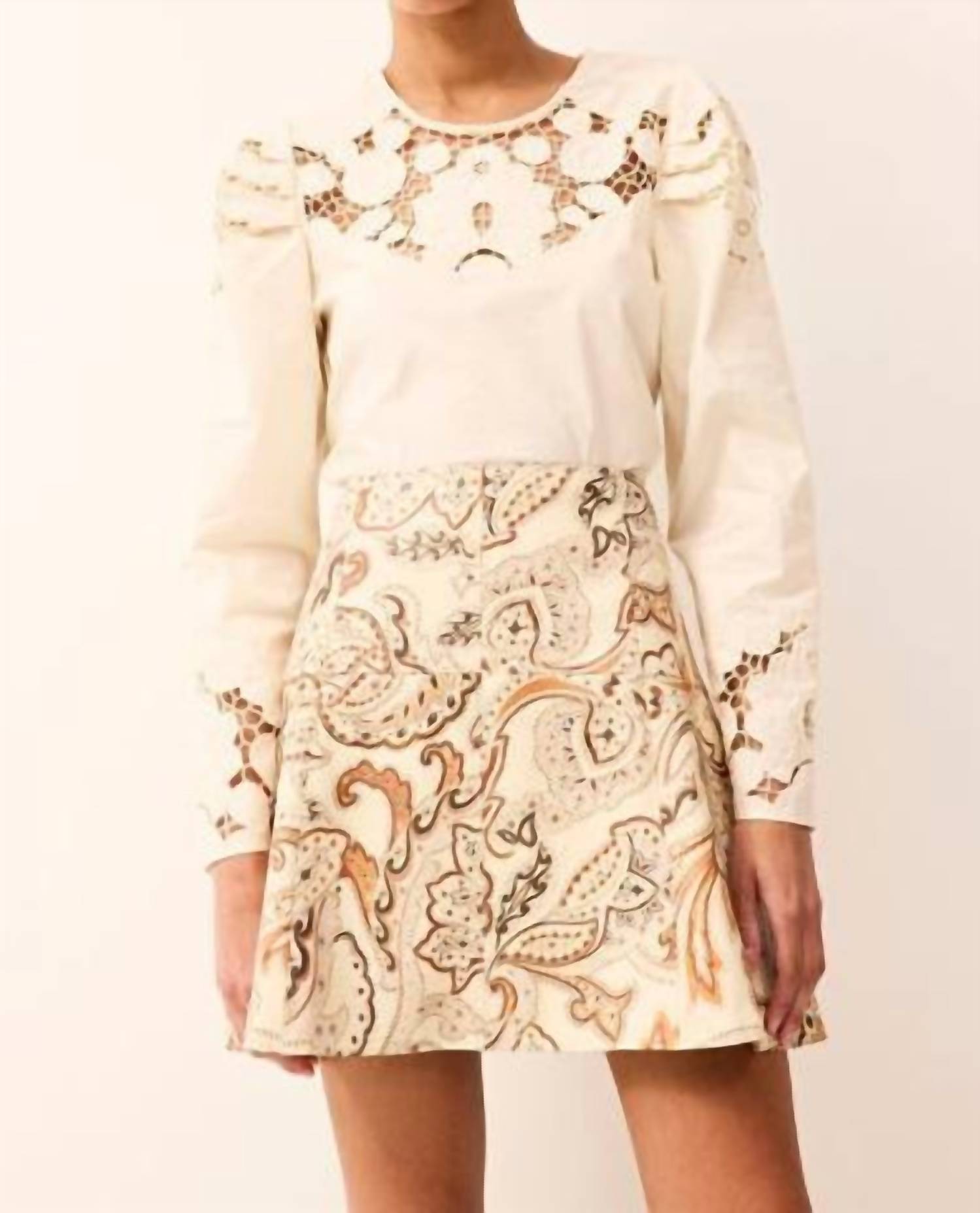 Marie Oliver Dori Top in turtledove - women's blouse - view 5