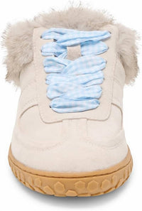 Dolce Vita Women's Izzey Plush Sneakers in light taupe suede 2 - women's sneaker - alternate view