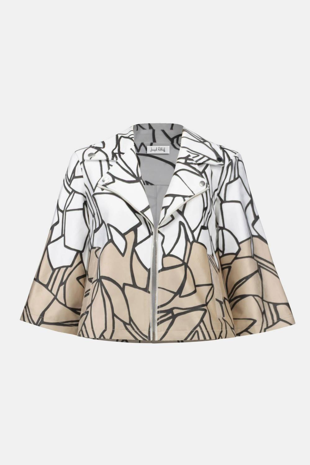 Joseph Ribkoff - Faux Suede Abstract Swing Jacket