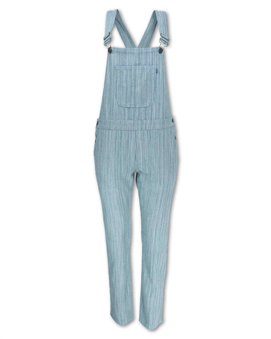 Purnell - Women's Striped Denim Overalls