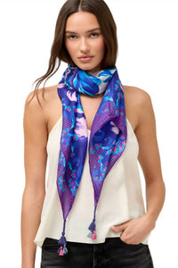 Johnny Was Women's Liatris Silk Scarf in multi - women's scarf - alternate view