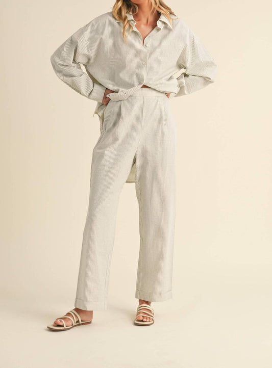 Klesis - Ali Long Oversized Shirt & Pants Set